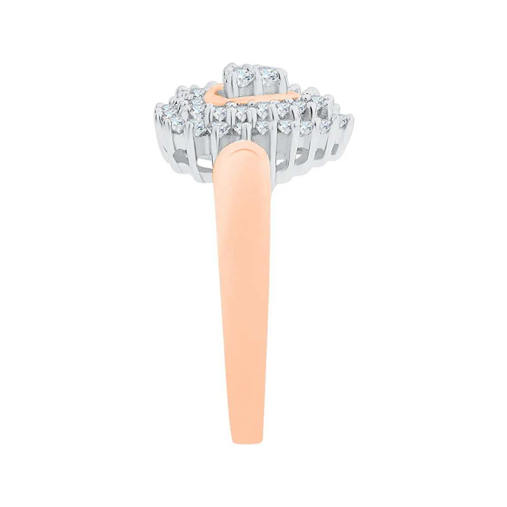 KATARINA 1/2 cttw Prong Set Diamond Heart Ring
