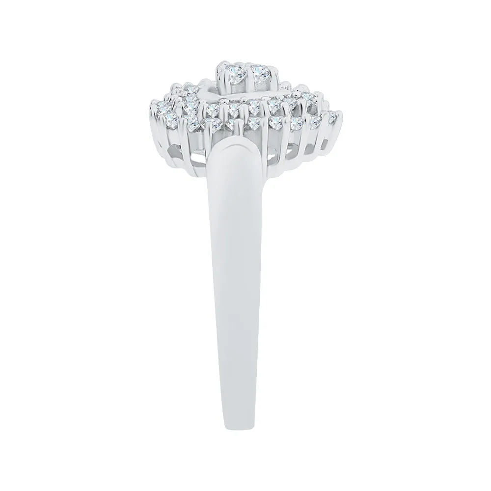KATARINA 1/2 cttw Prong Set Diamond Heart Ring