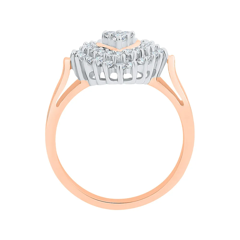 KATARINA 1/2 cttw Prong Set Diamond Heart Ring