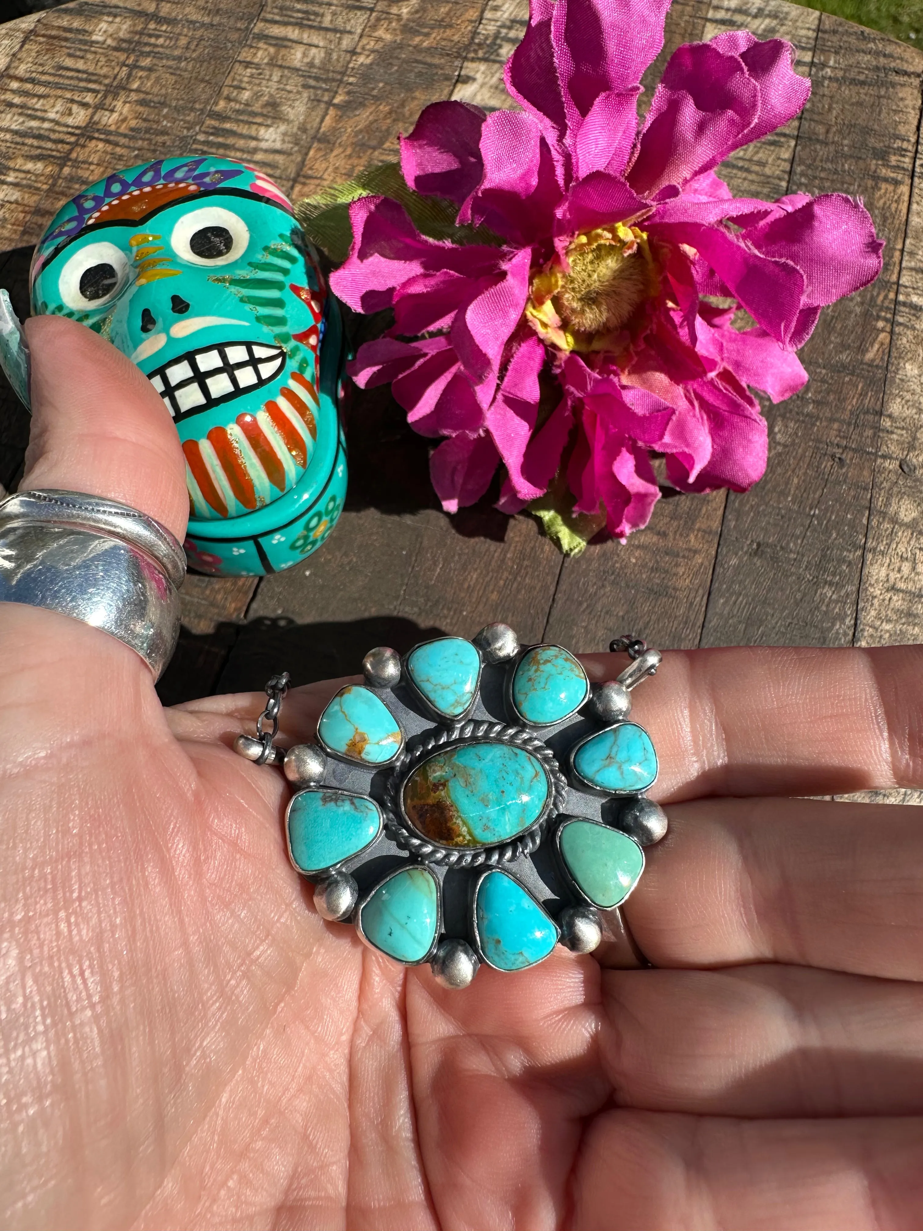 Kingman Cluster Necklace #4