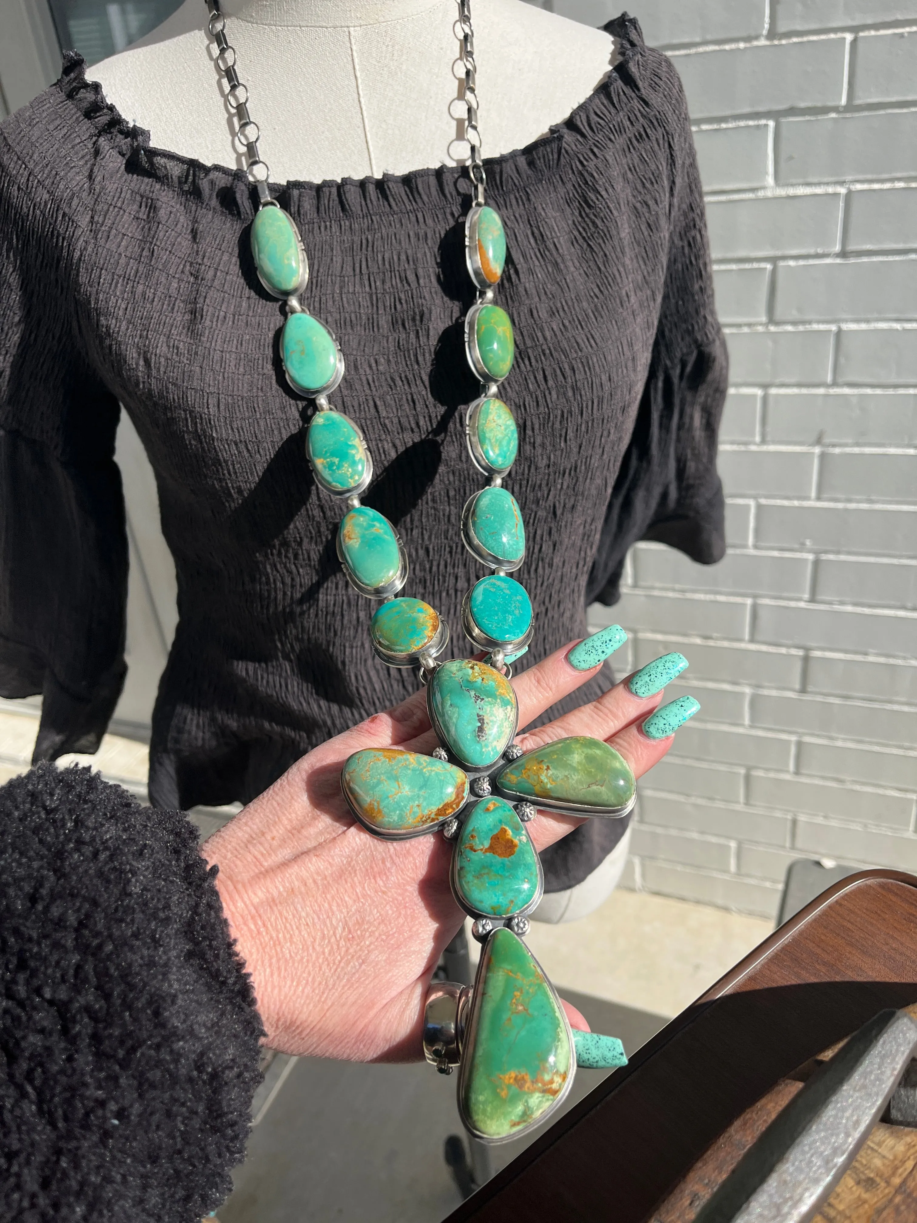 Kingman Cross Necklace