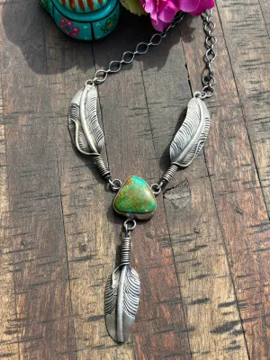 Kingman Feather Necklace