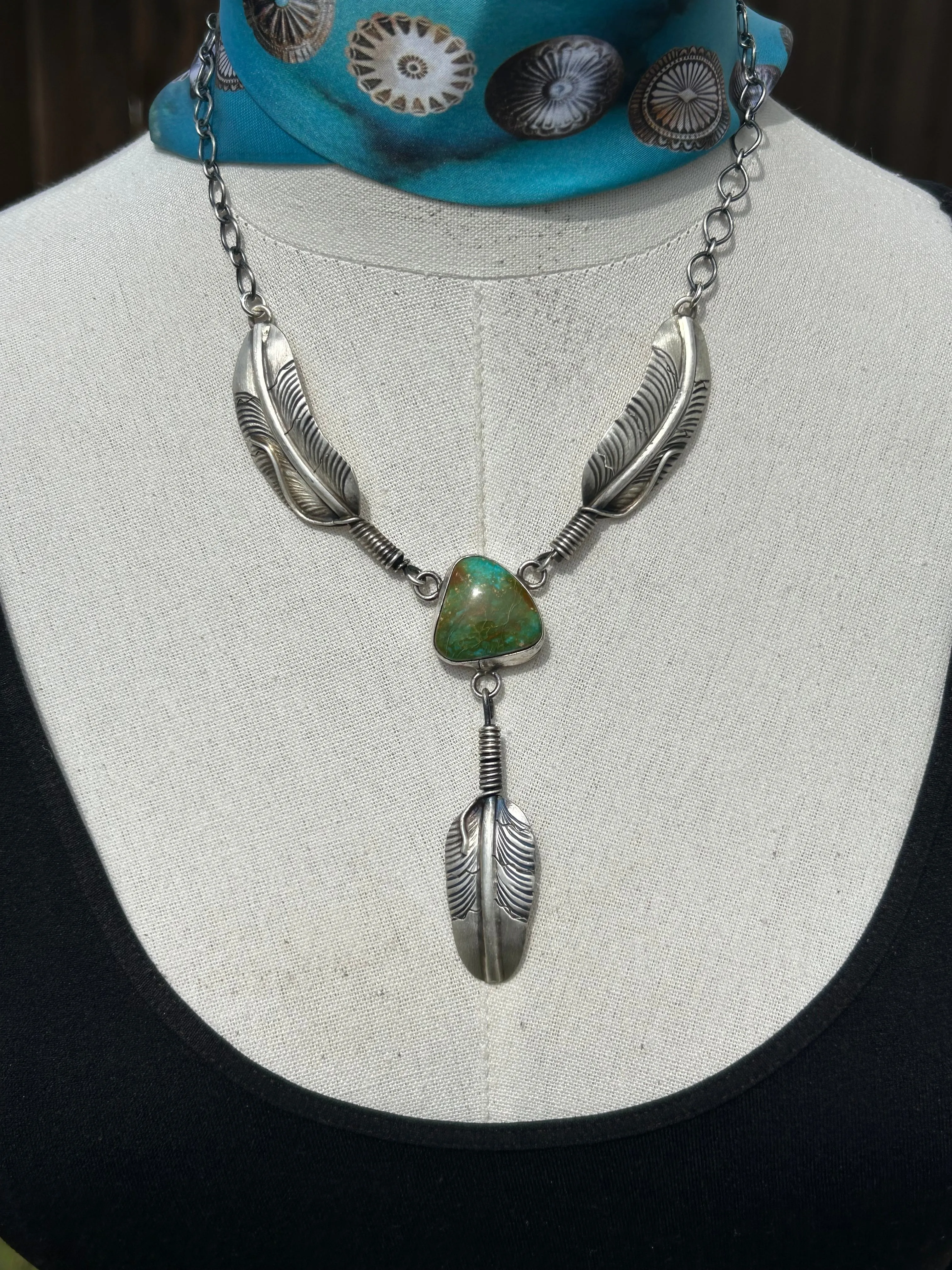 Kingman Feather Necklace