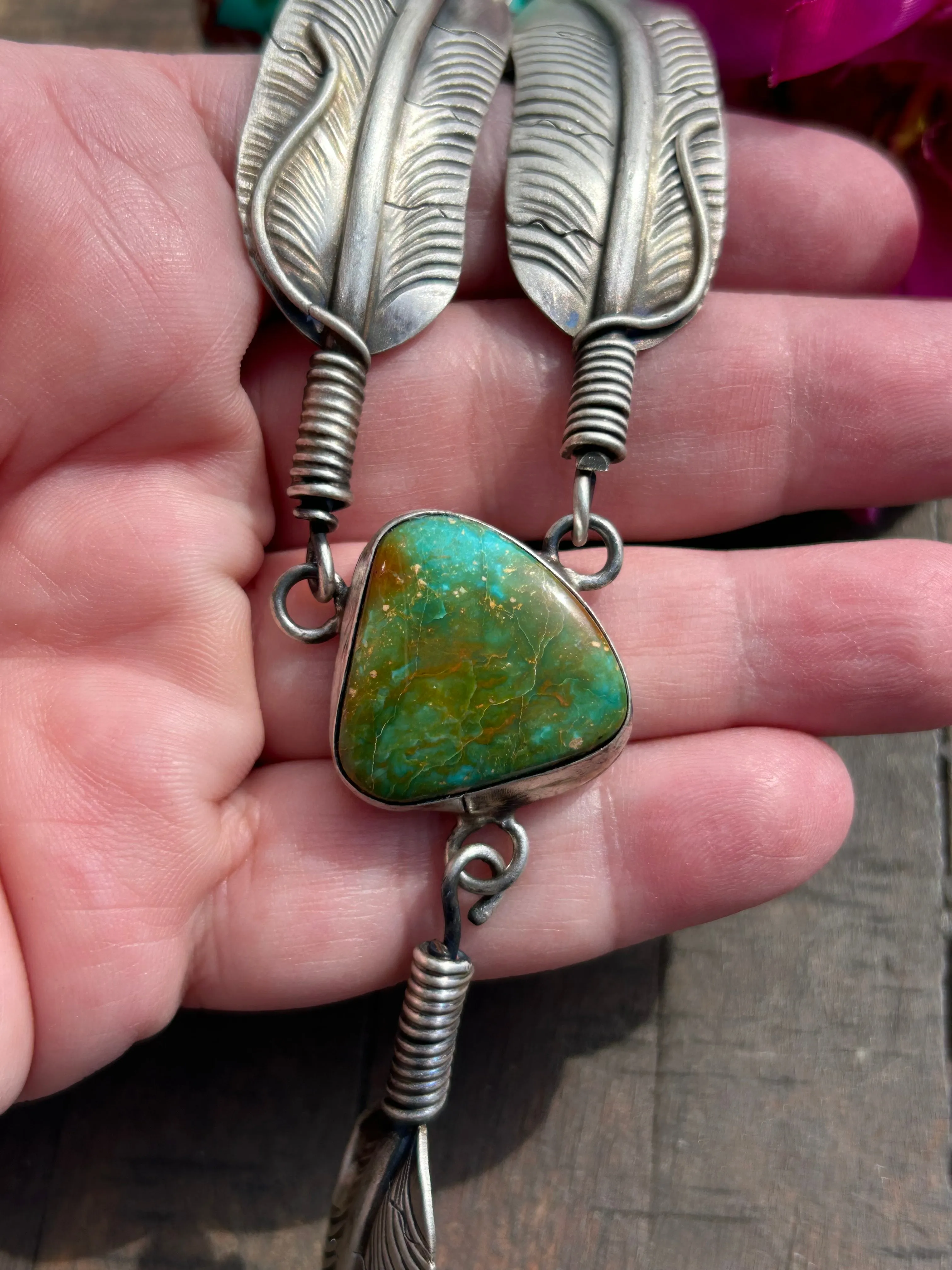 Kingman Feather Necklace
