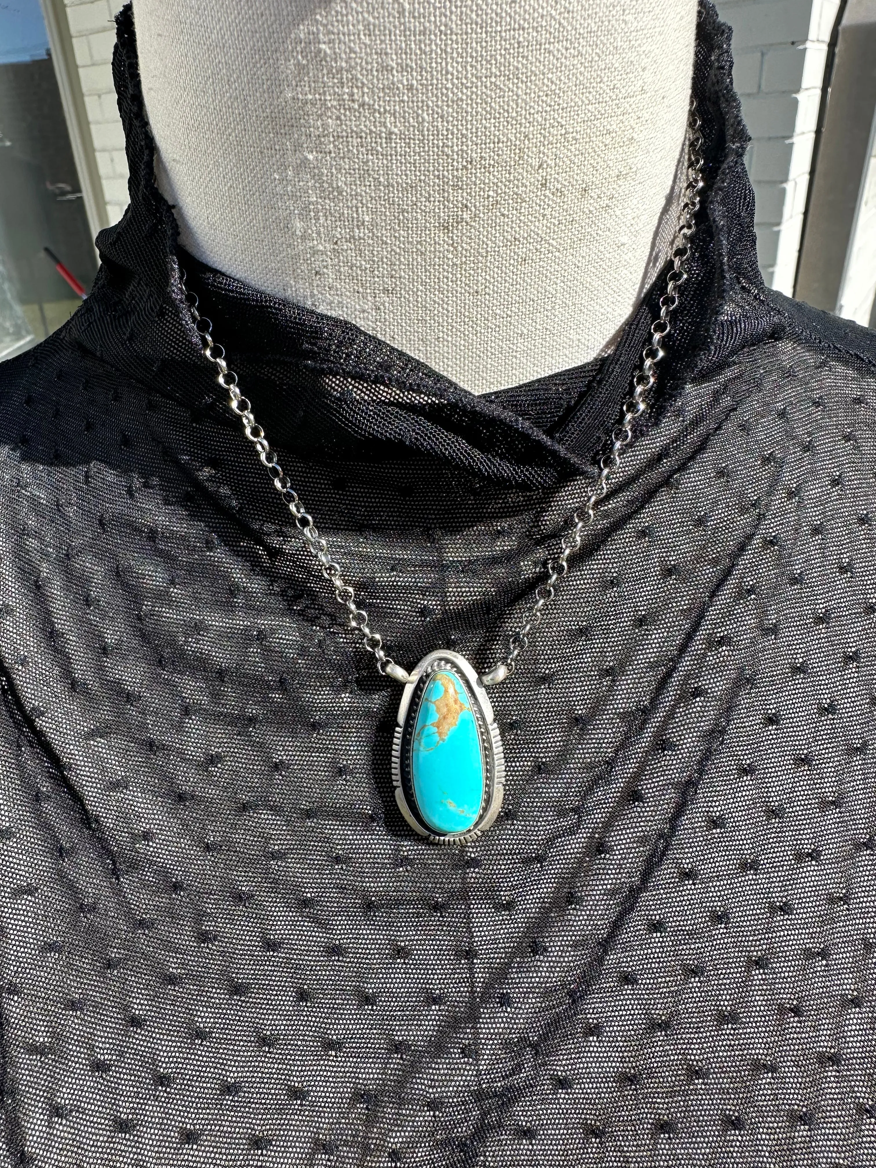 Kingman Teardrop Necklace #3