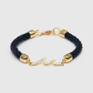 Madaket Bracelet - Navy/Gold