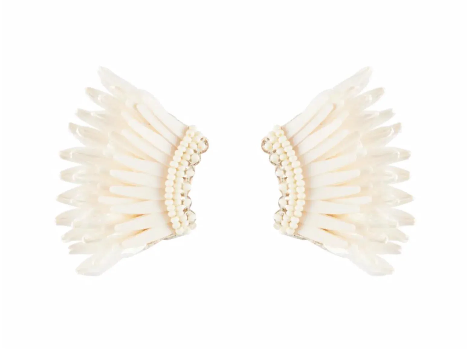 Mignonne Gavigan Mini Mad Raffia Ear in White