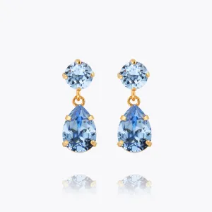 Mini Drop Earrings / Light Sapphire
