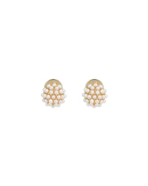 Mini Pearl Pavé Studs