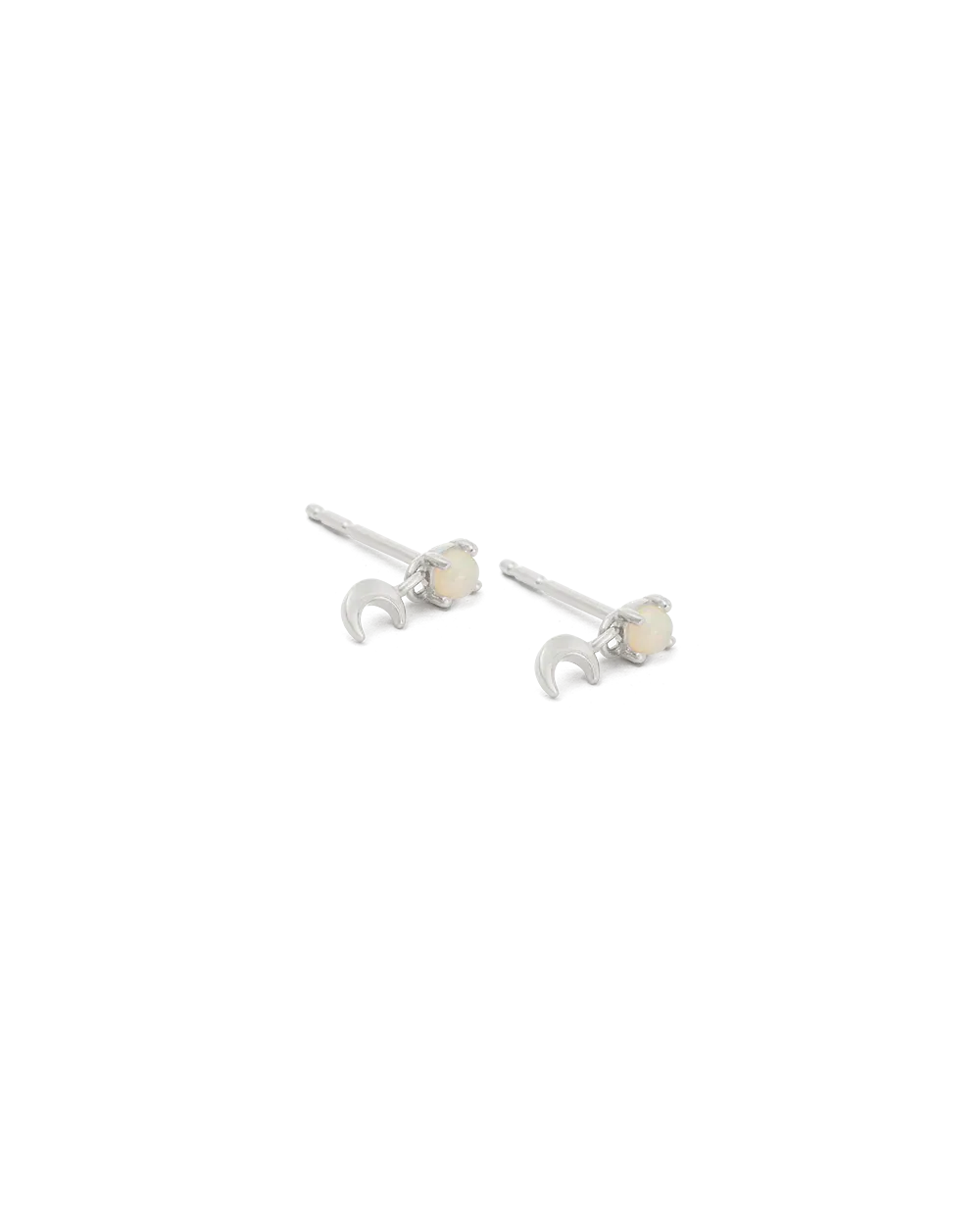 Moon Opal Studs (Sterling Silver)