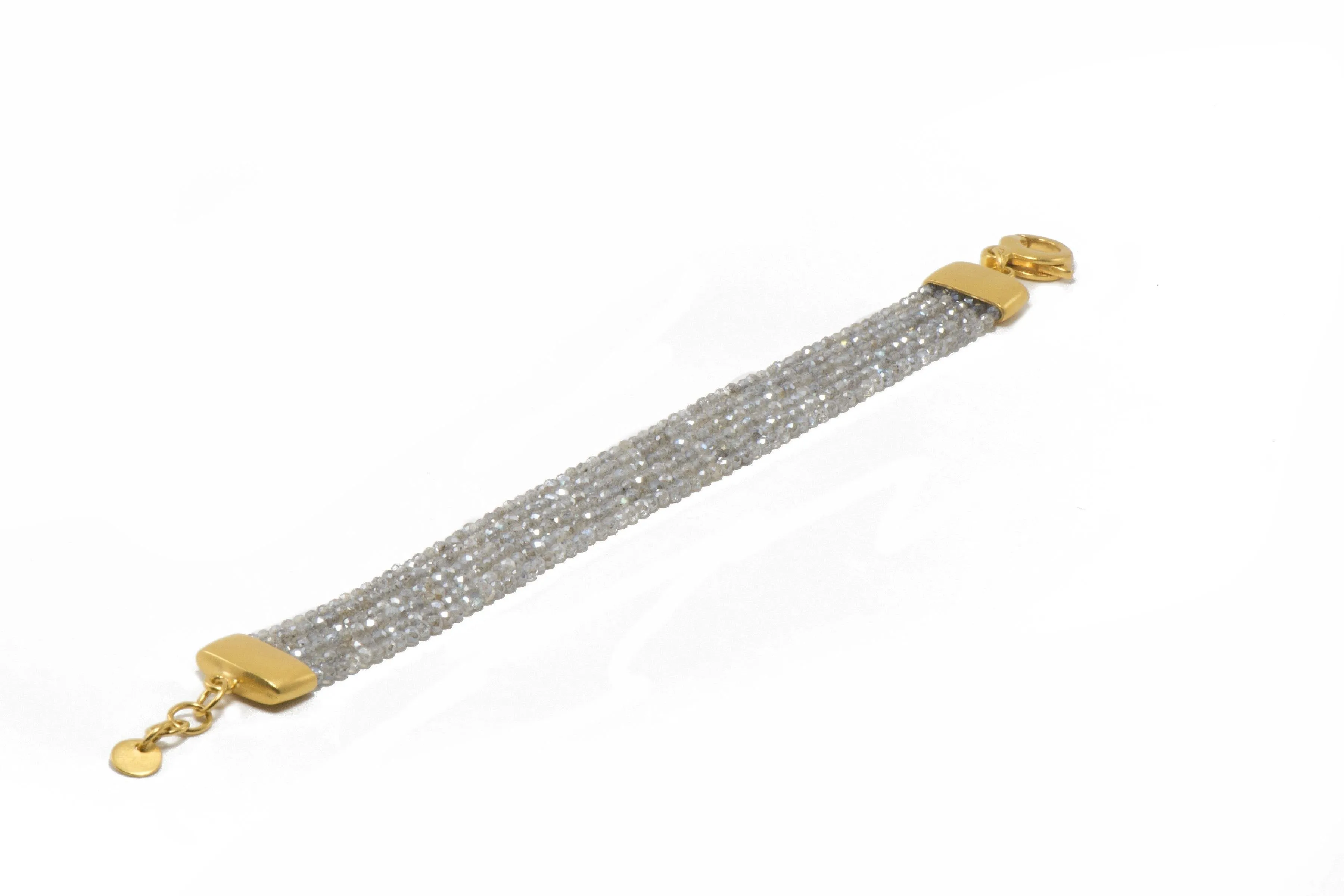 Multi Strand Gemstone Bracelet with 24K Fair Trade Gold Vermeil