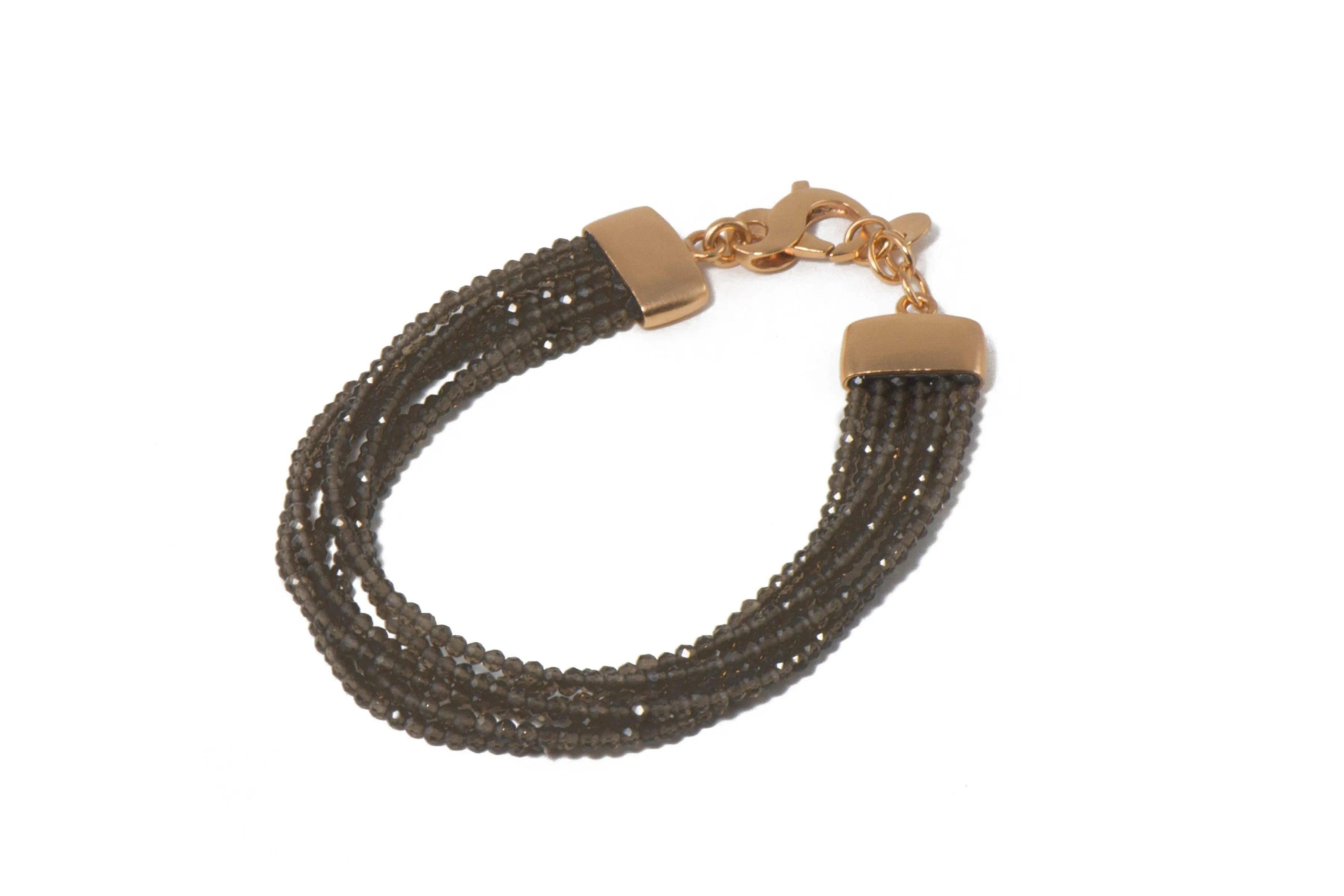 Multi Strand Gemstone Bracelet with 24K Fair Trade Gold Vermeil