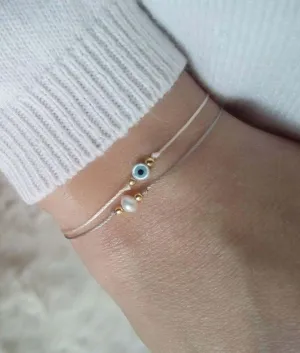 Natural Pearl Bracelet, Geometric Round Multicolor Jewelry