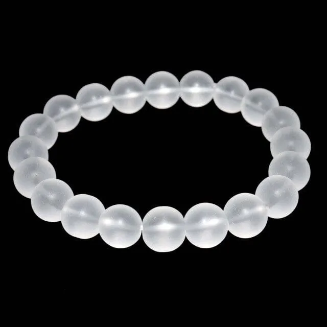 Natural Stone Beads Crystal Glass Bracelet
