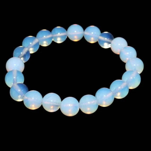 Natural Stone Beads Crystal Glass Bracelet