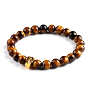 Natural Stone Skull Bracelets& Bangles Beads Buddha Charm Bracelet For Women Bracciali Pulseras Men Jewelry