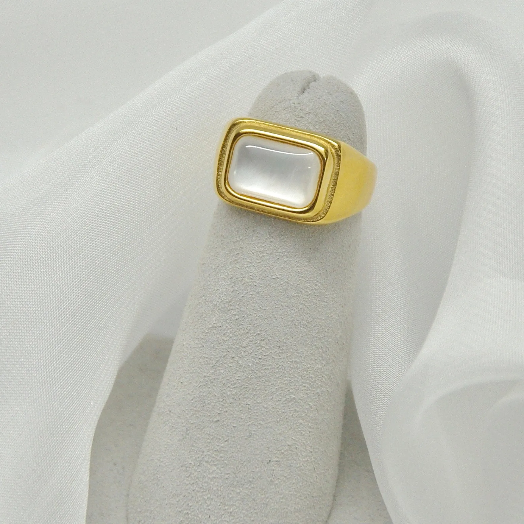 Pearl Signet Rings