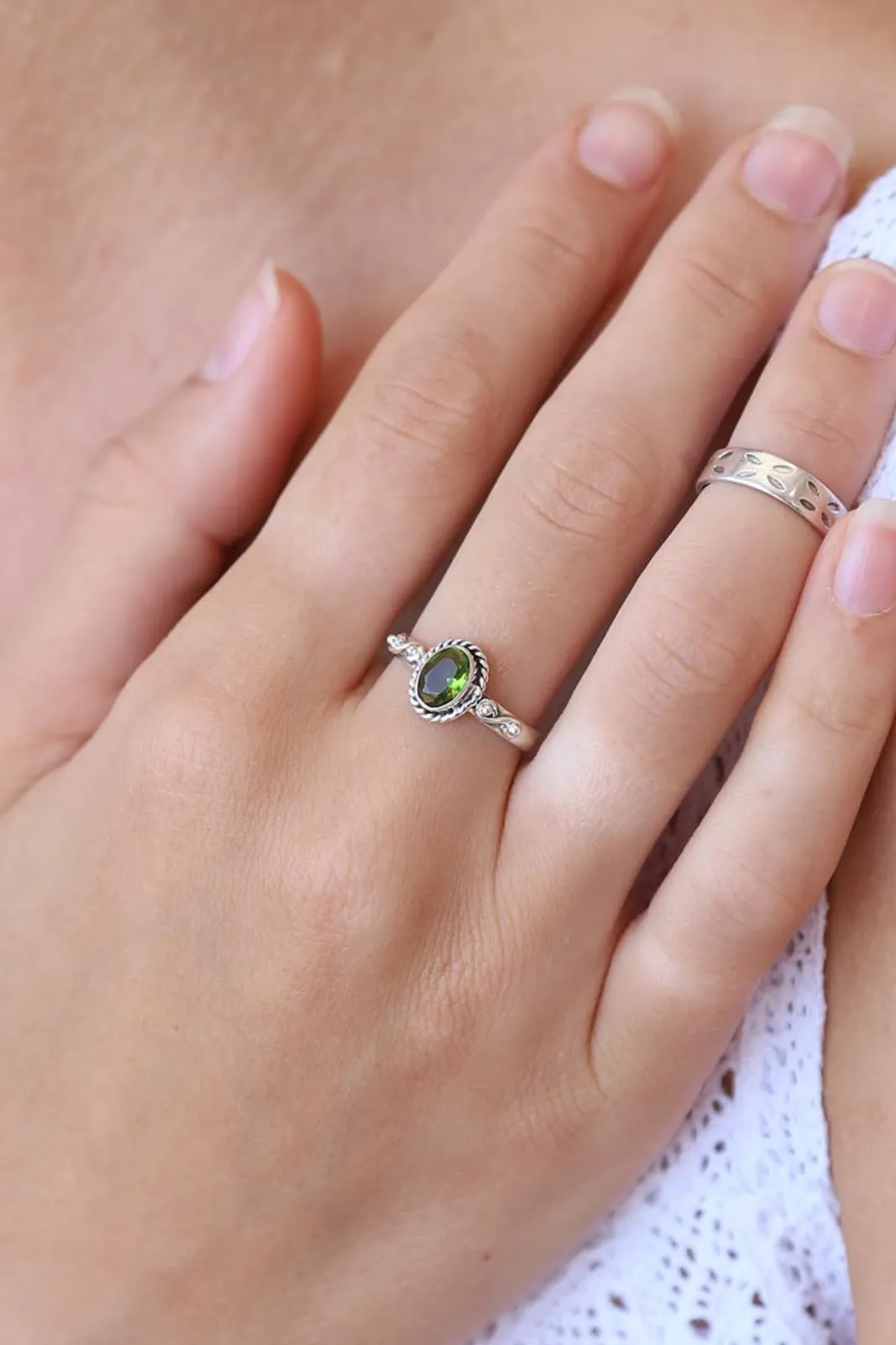 Peridot Charming Ring