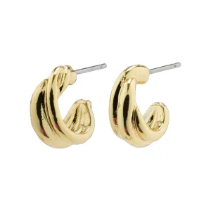 Pilgrim - Jonna Twirl Huggie Hoop Earrings - Gold