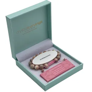 Pink Matrix Natural Stone Bracelet