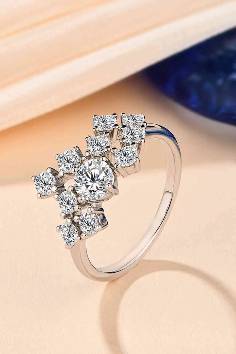 Princess 1.2 Carat Moissanite 925 Sterling Silver Ring