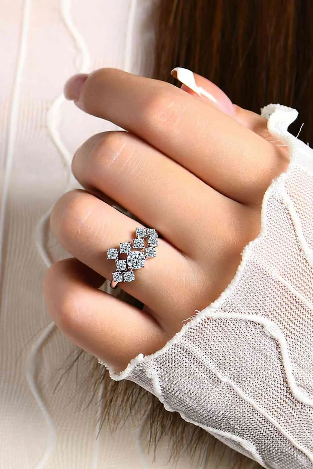 Princess 1.2 Carat Moissanite 925 Sterling Silver Ring