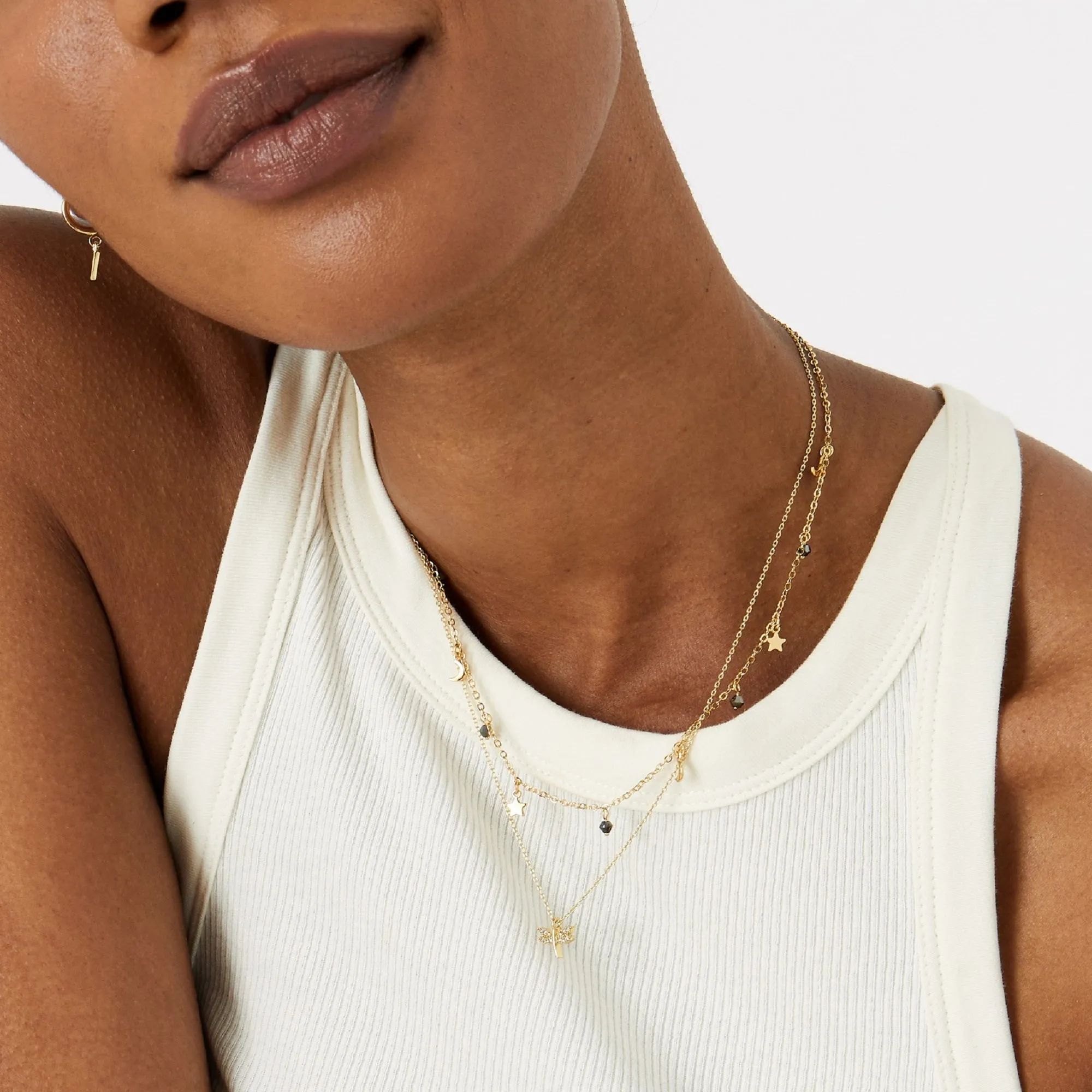 Real Gold Plated Dragonfly Pendant Necklace For Women By Accessorize London