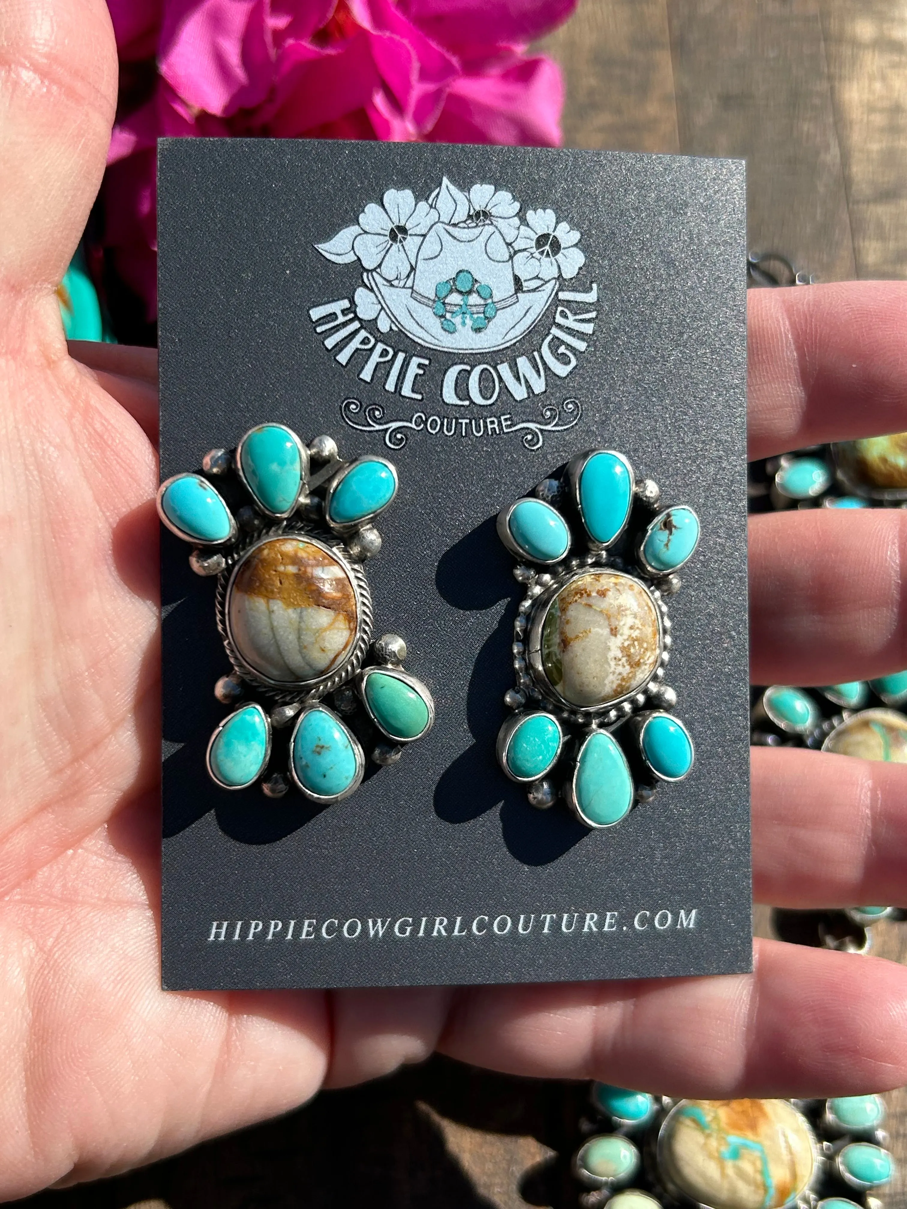 Ribbon Turquoise Necklace Set
