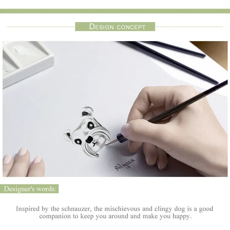 S925 Silver Cute Animal Charm Beads