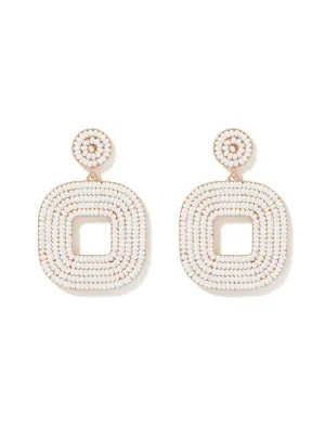 Sandi Square Bead Earrings