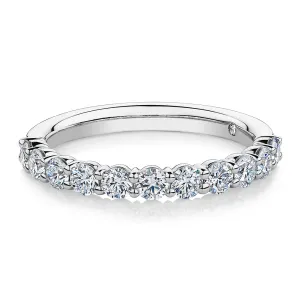 Signature Simulant Diamond 0.90 carat* TW round brilliant wedding or eternity band in 14 carat white gold Signature Simulant Diamond 0.90 carat* TW round brilliant wedding or eternity band in 14 carat white gold