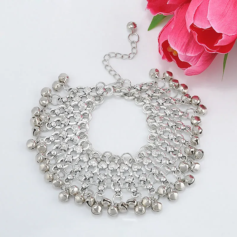 Silver Anklet Chain Sandal