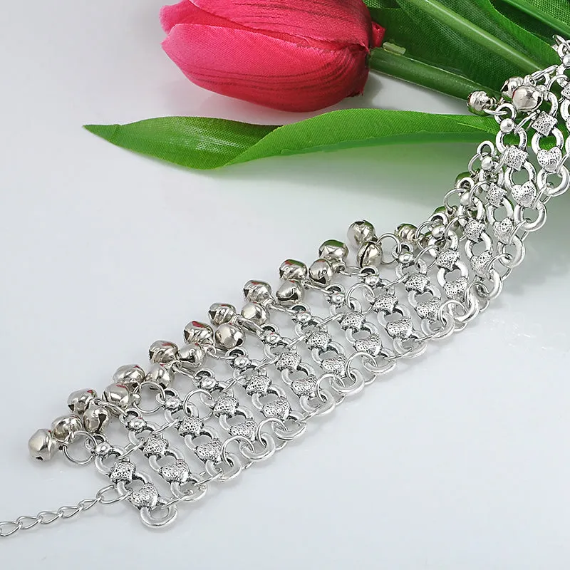 Silver Anklet Chain Sandal