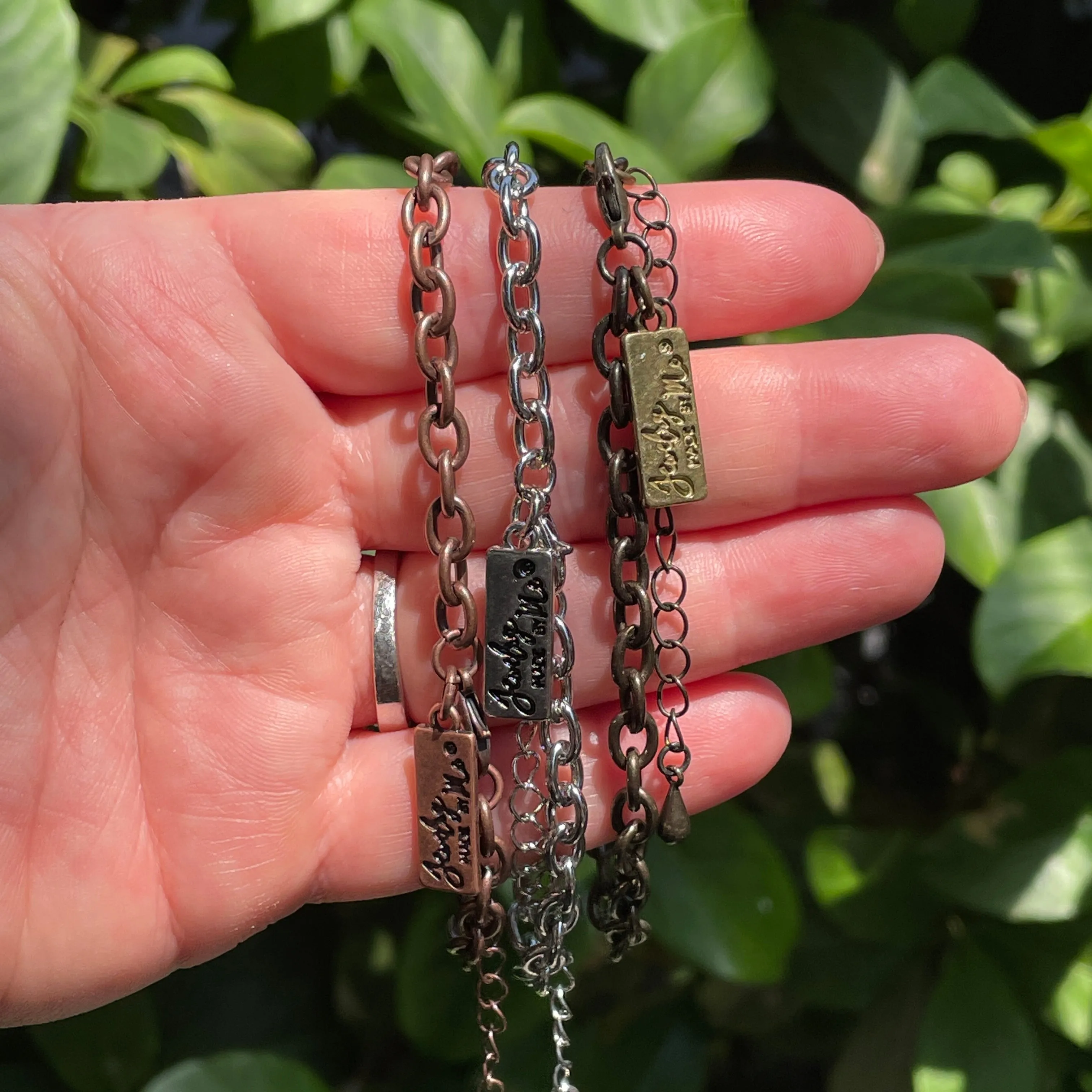 Silver Oval Cable 7" Bracelet Chain