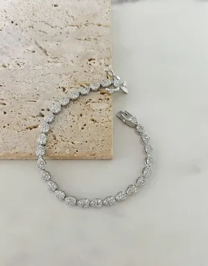 Silver Symphony  Tennis Bracelet