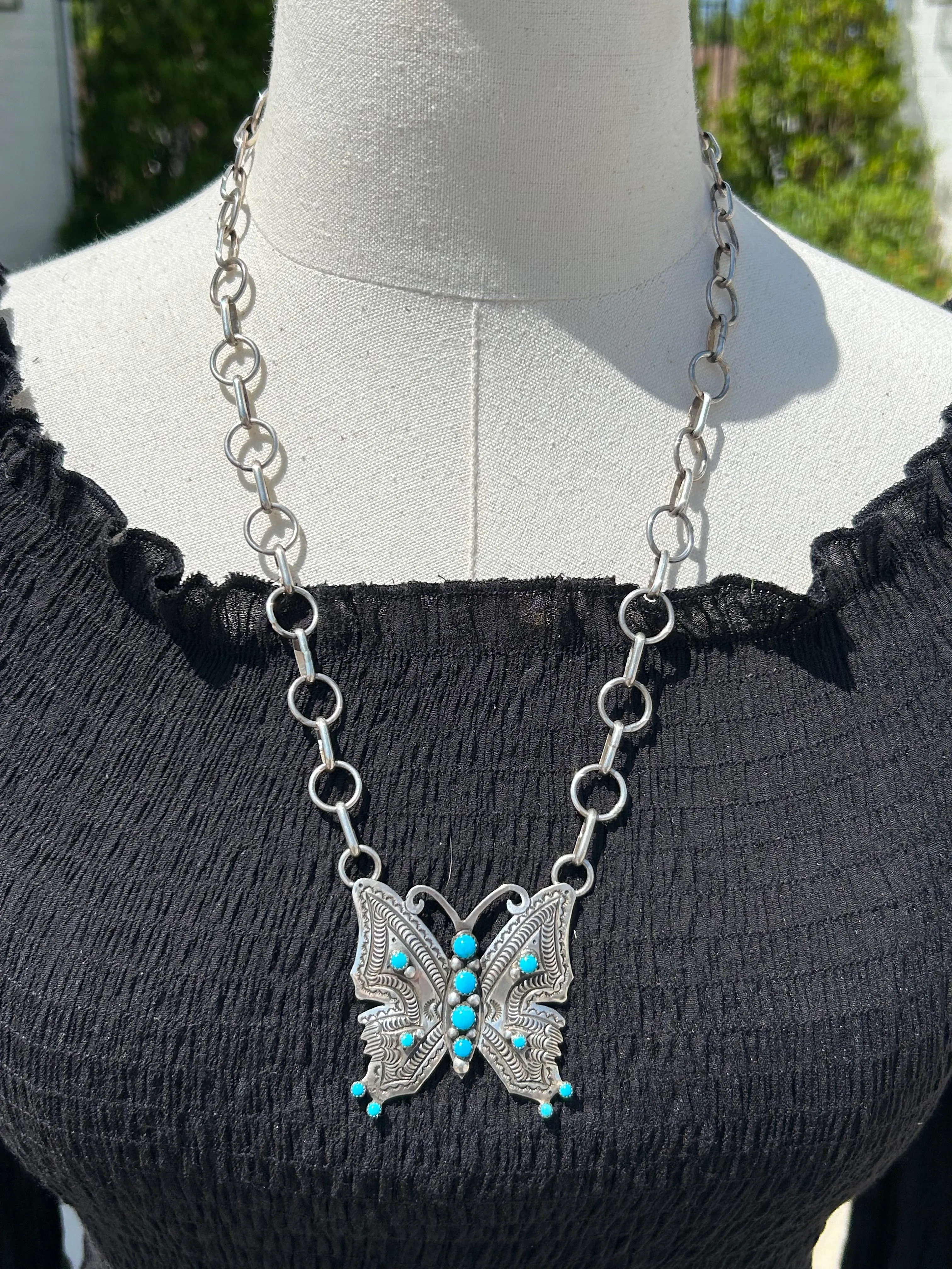 Sleeping Beauty Butterfly Necklace