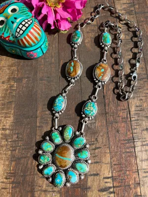 Sonoran and Ribbon Turquoise Necklace