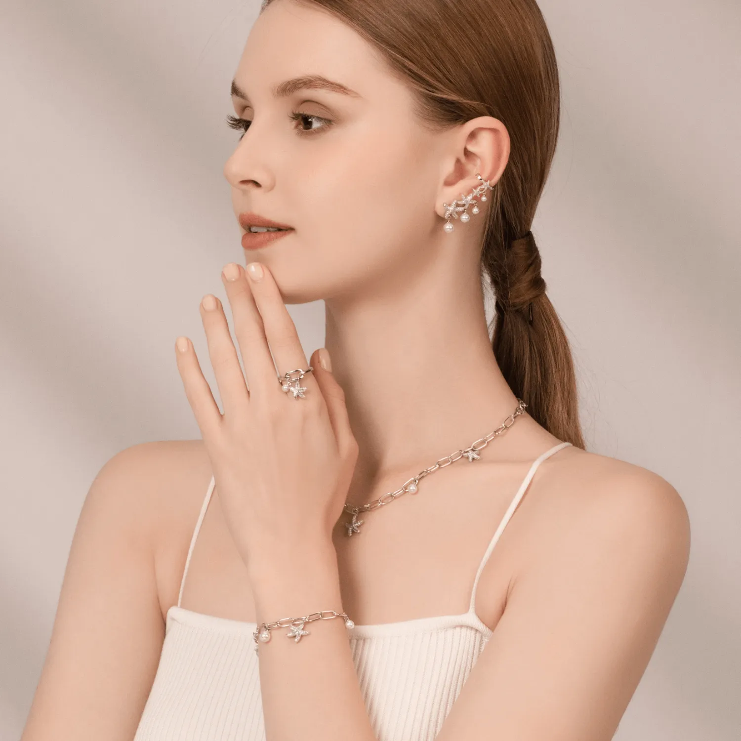 Starfish Chain Bracelet
