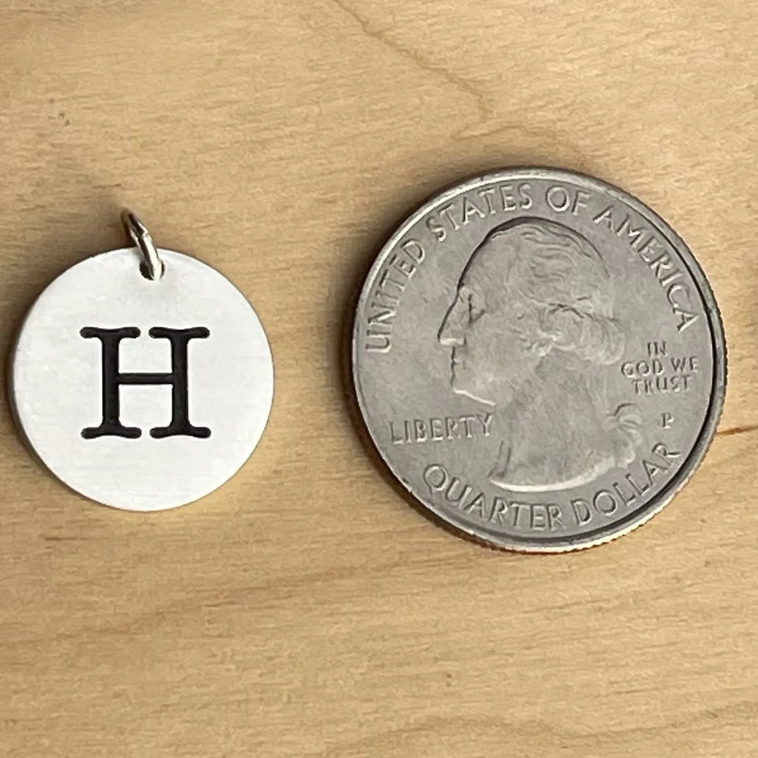 Sterling Silver Initial Charm