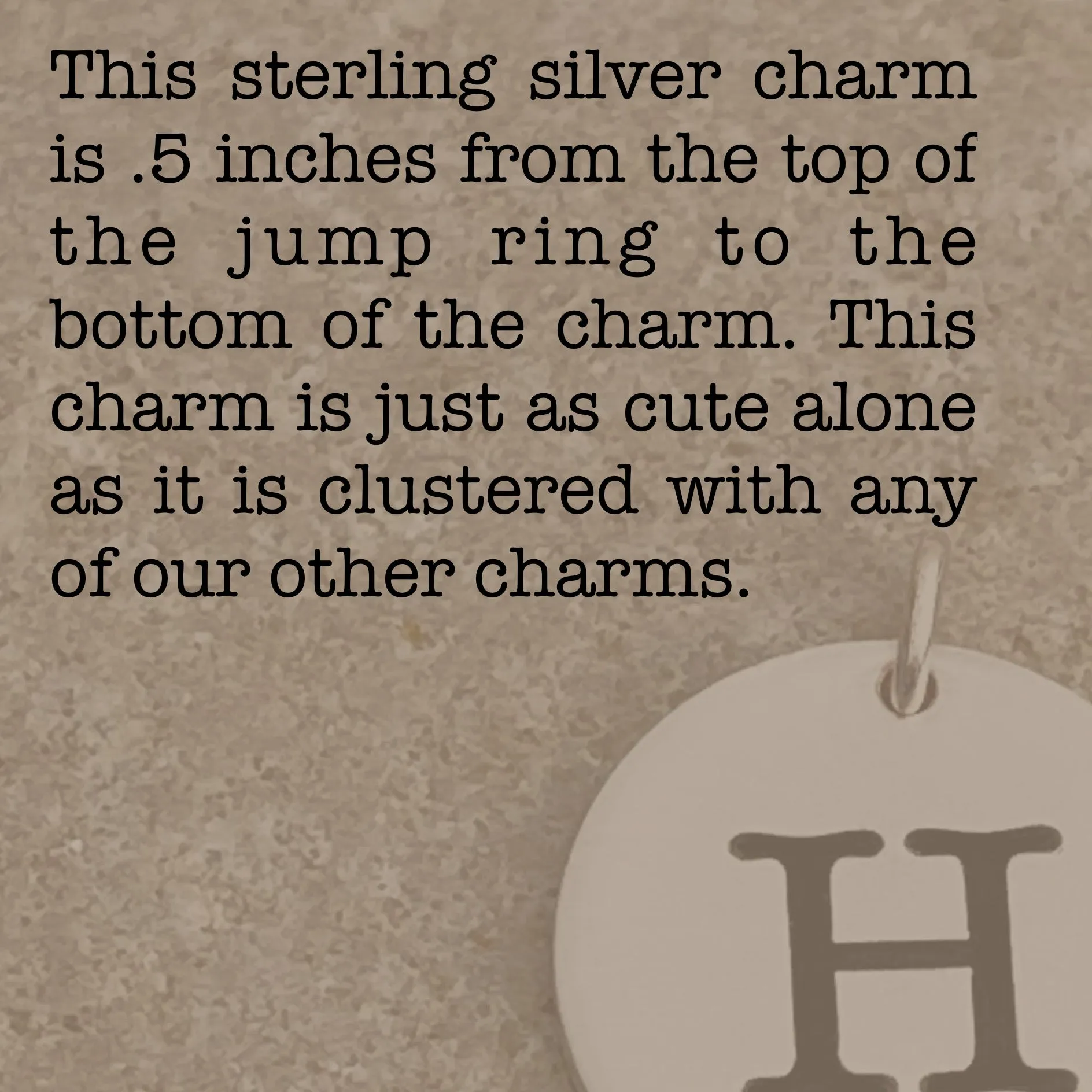 Sterling Silver Initial Charm
