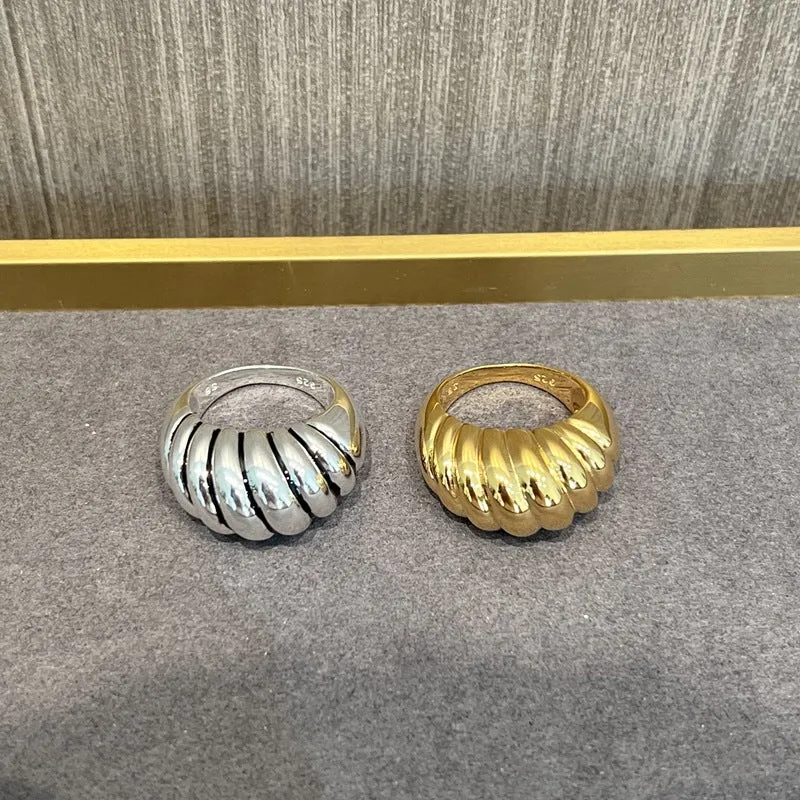 Sterling Silver Scallop Ring