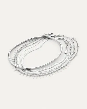 The Statement Anklet Stack