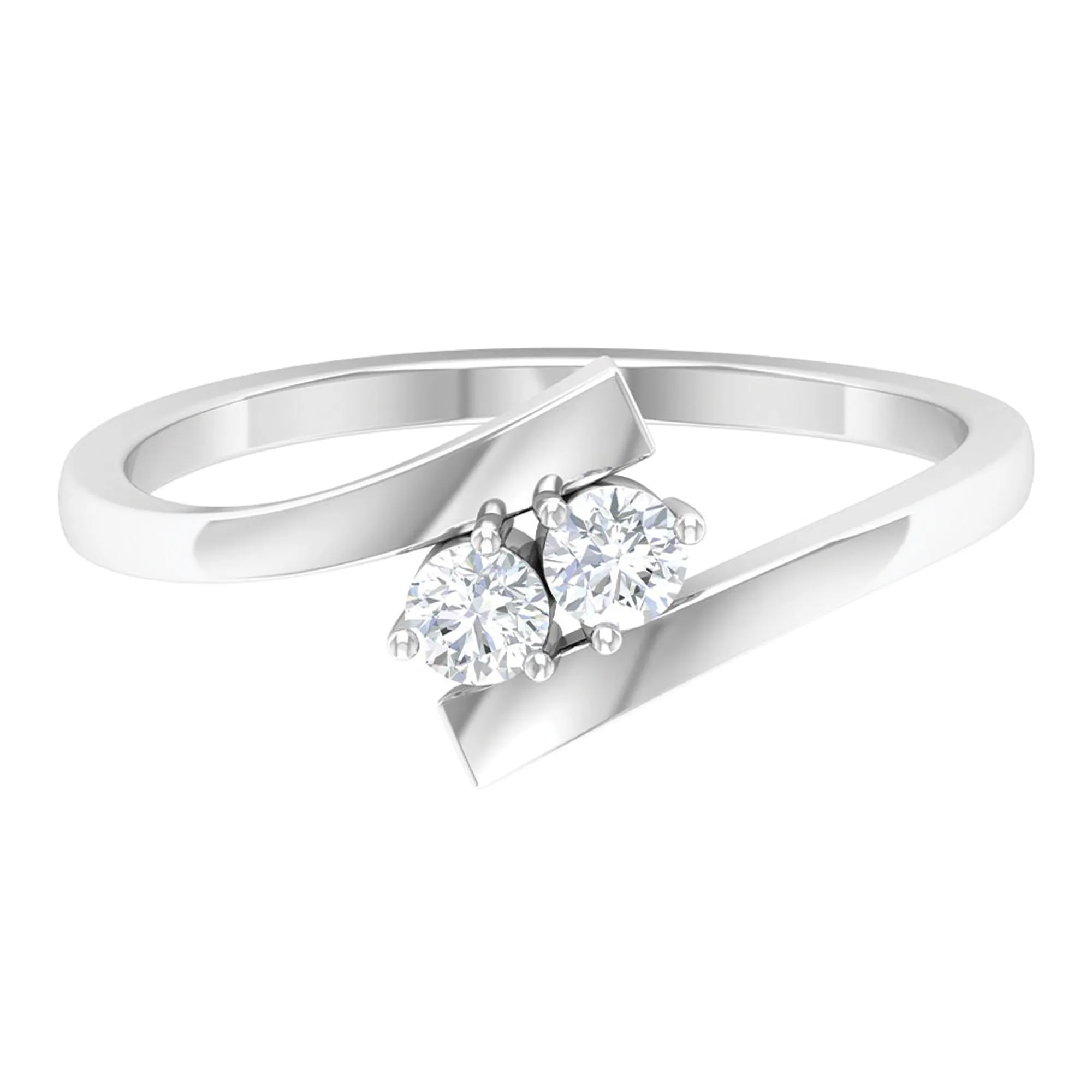 Toi Et Moi Diamond Bypass Promise Ring