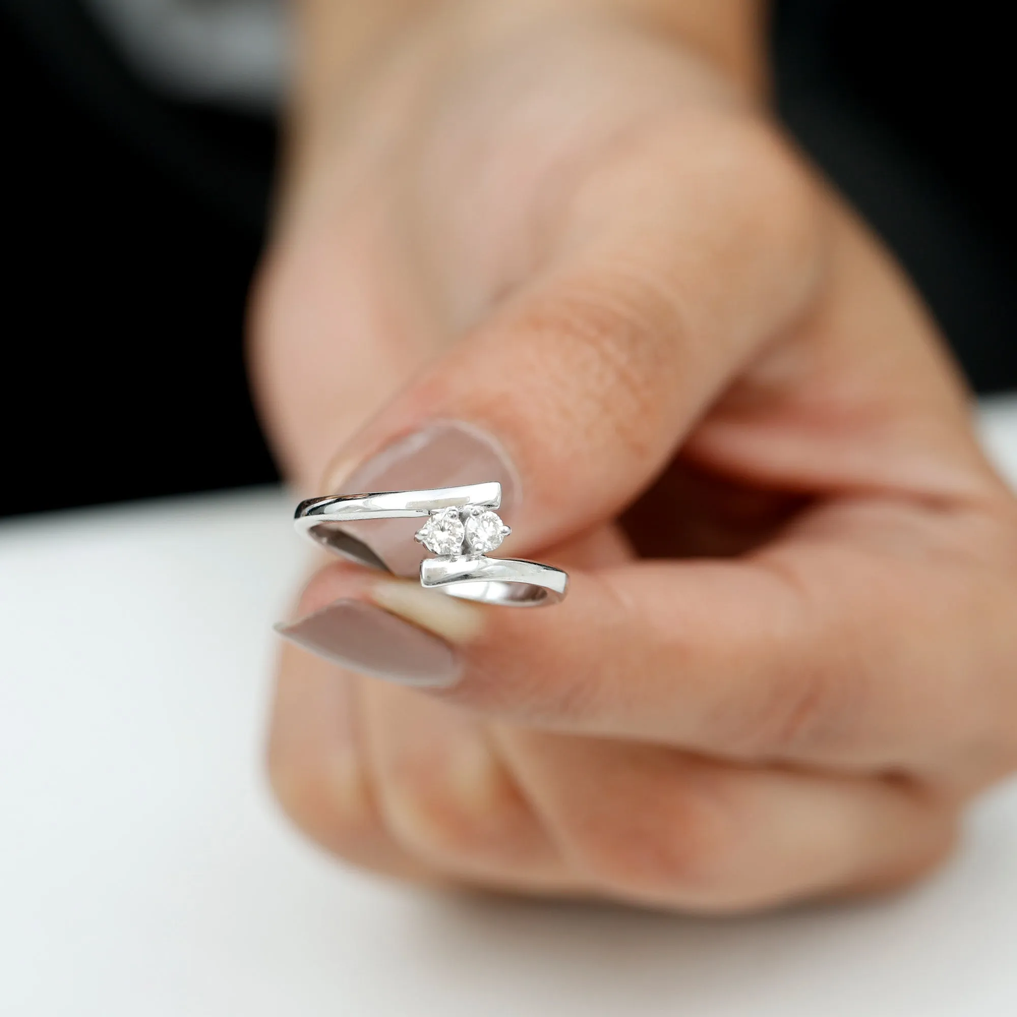 Toi Et Moi Diamond Bypass Promise Ring