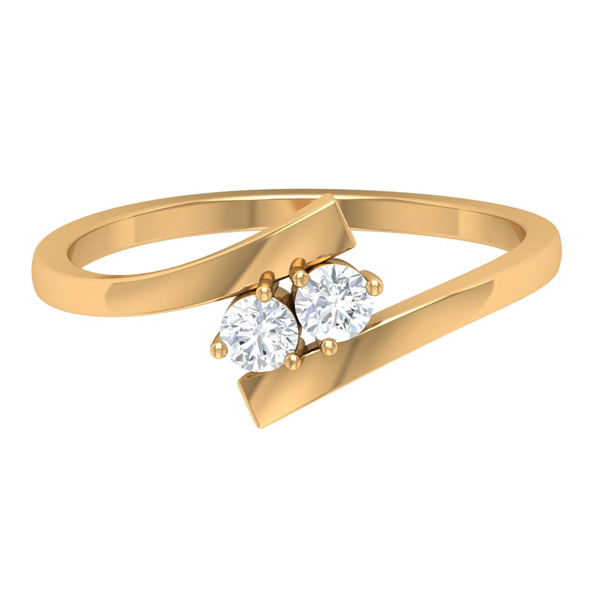Toi Et Moi Diamond Bypass Promise Ring