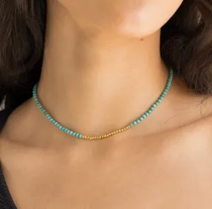 Turquoise Bead Necklace