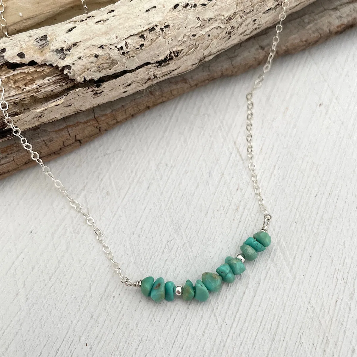 Turquoise Chip Necklace