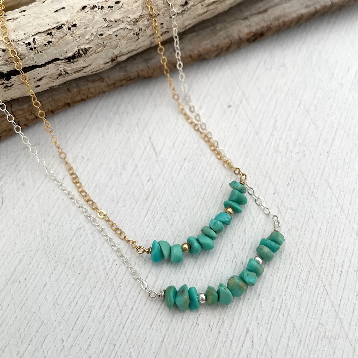 Turquoise Chip Necklace
