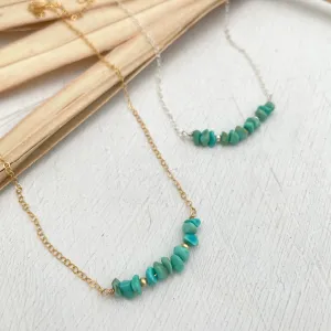 Turquoise Chip Necklace