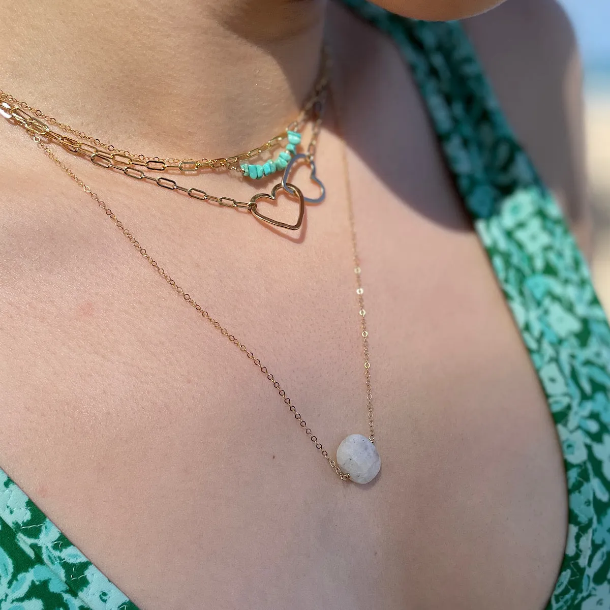 Turquoise Chip Necklace